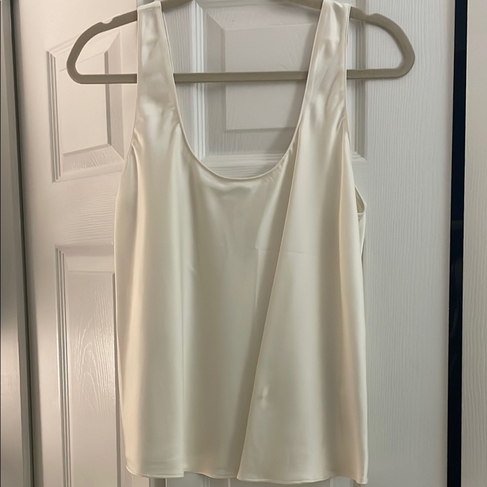 Abercrombie Elegant Cream Sleeveless Top